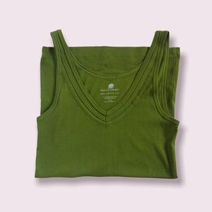 Banana Republic Women’s Tank V-Neck Olive Green Size M